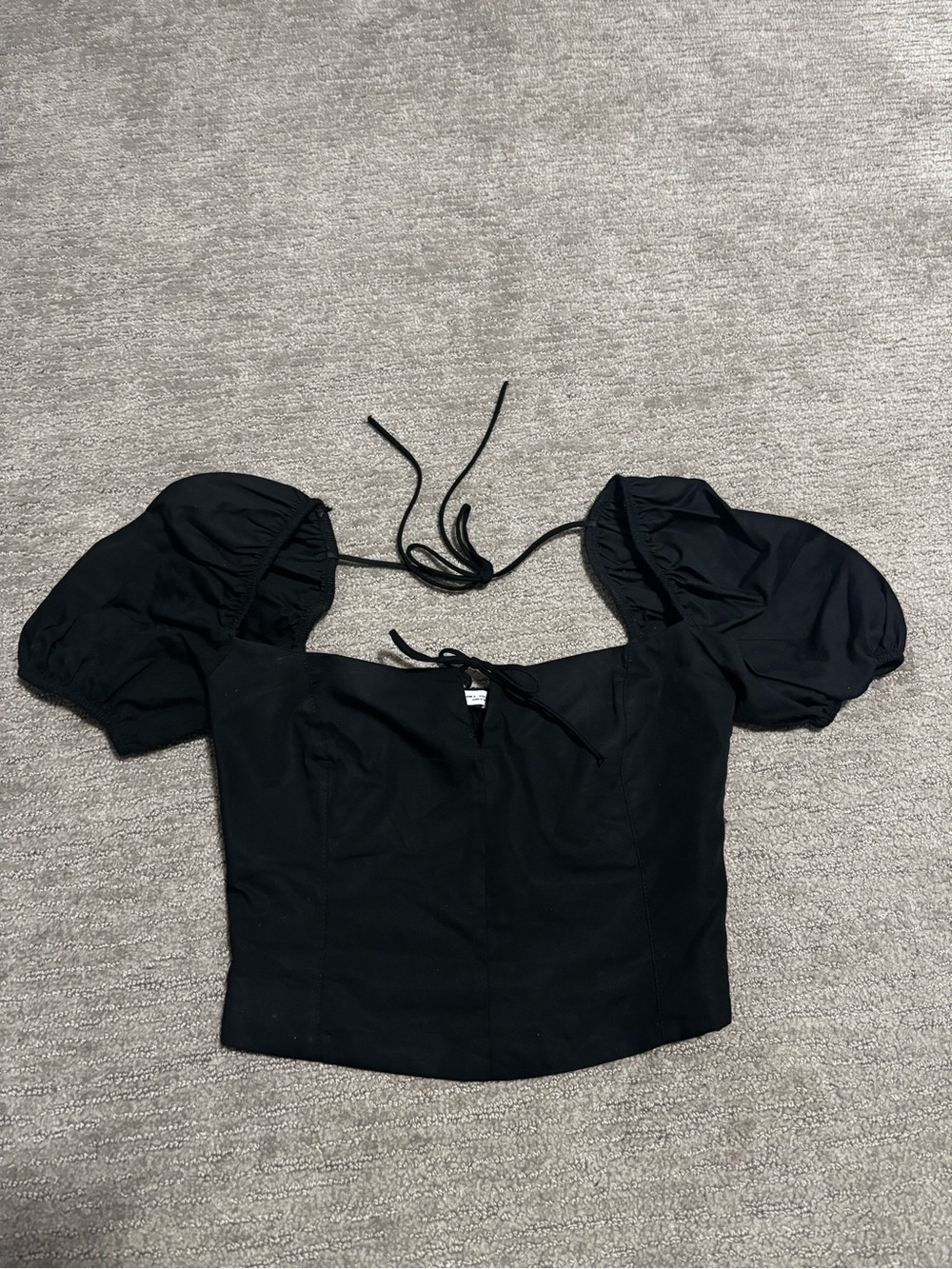 Bershka black corset style top
